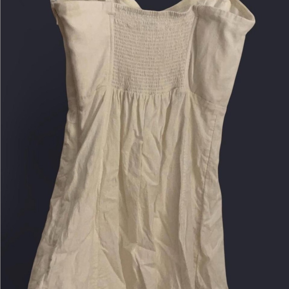 Cream linen dress from Urban Outfitters - Picture 3 of 3